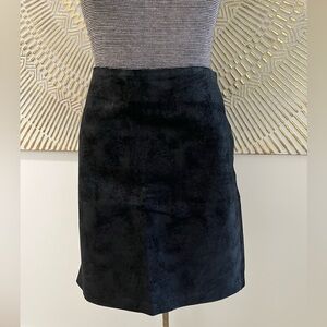 DKNY Vintage Black Suede Skirt-4